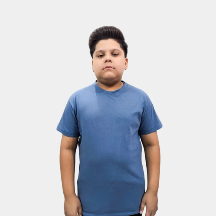 Boys Crew Neck T-Shirt – Blue