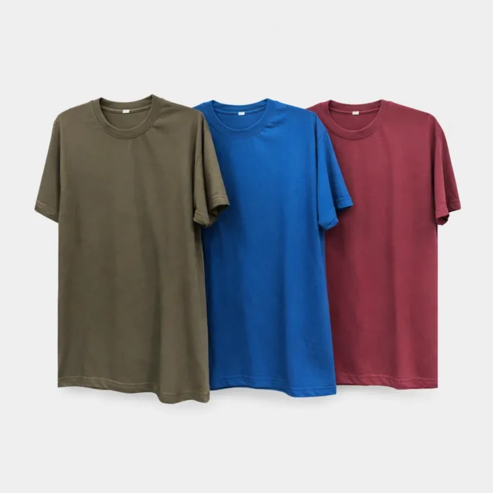 Crew Neck T-Shirts – Pack of 3