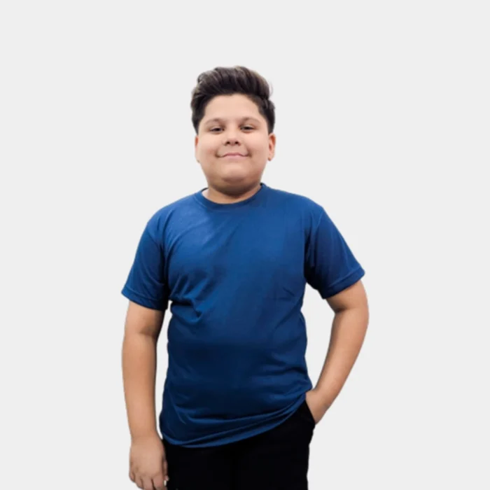 Kids Classic Blue Cotton T-Shirt