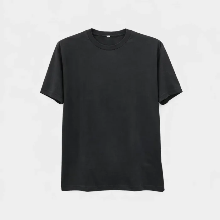 Men’s Classic Black Crew Neck T-Shirt