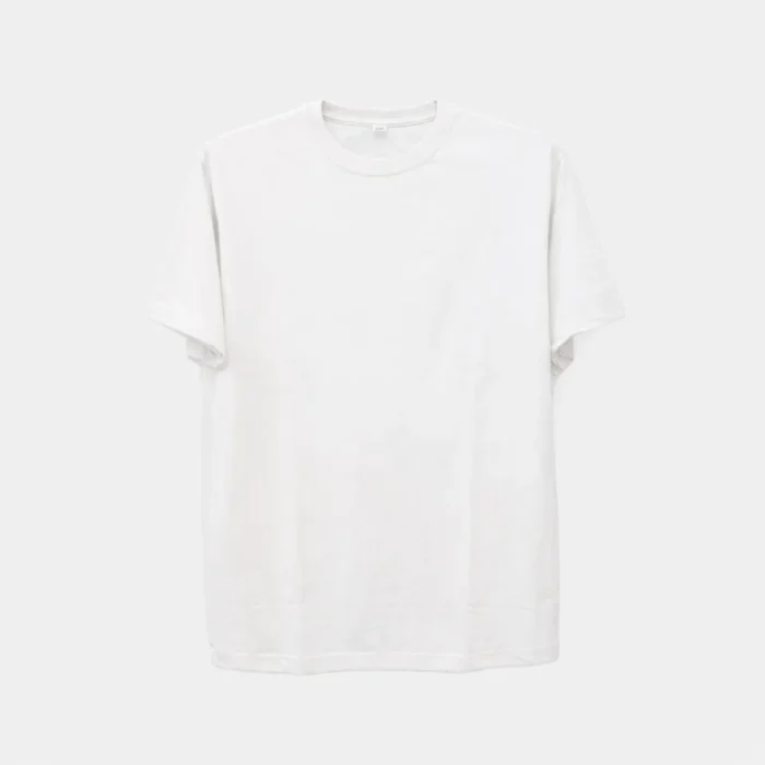 Men’s Classic White Crew Neck T-Shirt